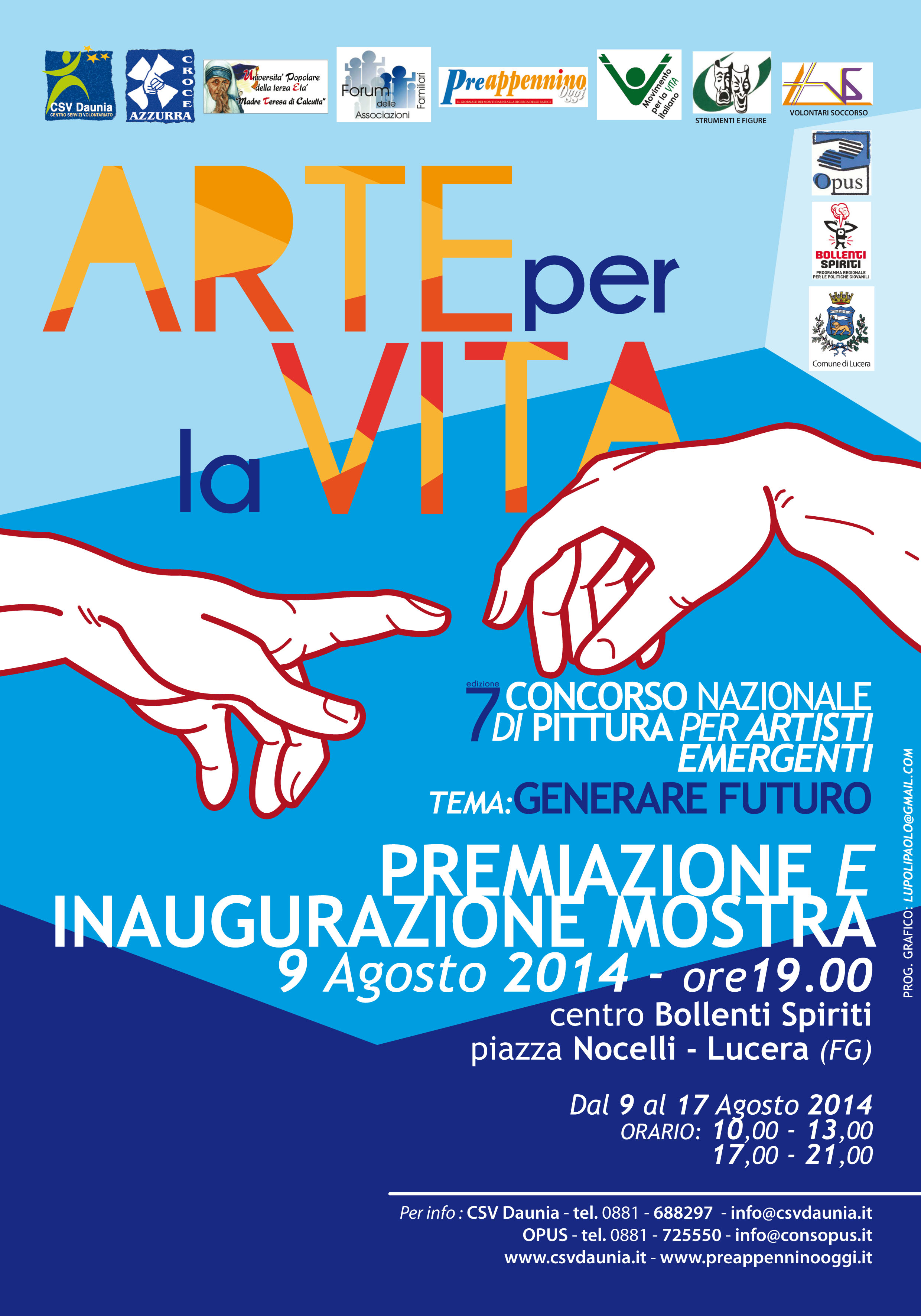 Lucera, mostra del concorso “Arte per la Vita”