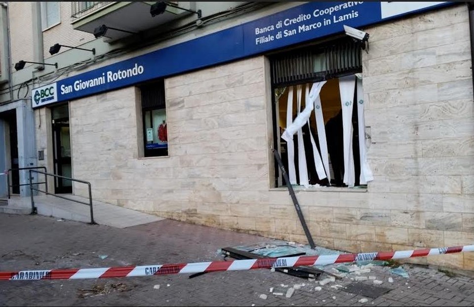 San Marco in Lamis, tentata rapina alla BCC di Via Amendola