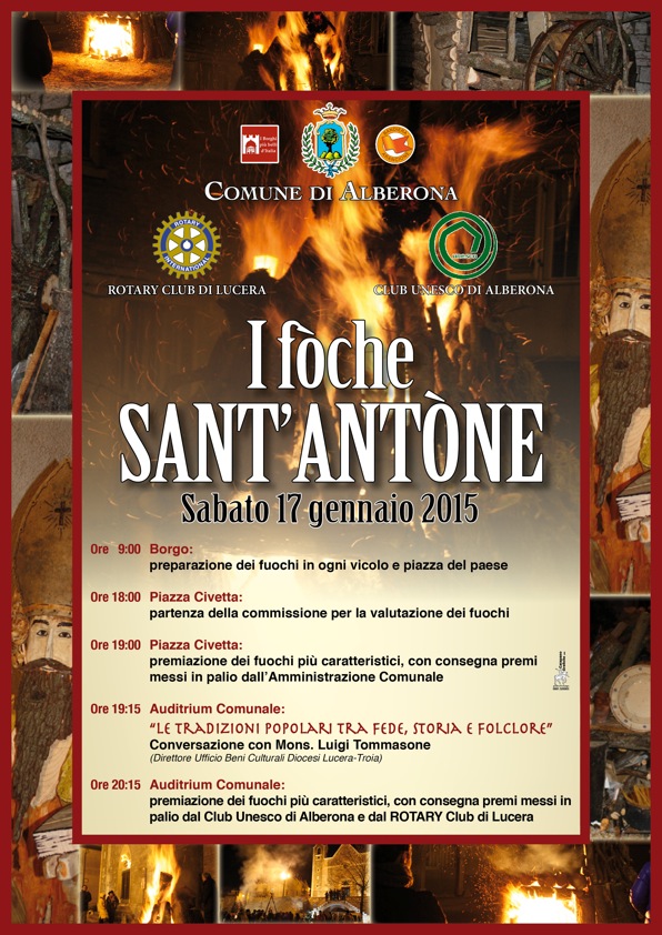 Alberona, l’arte prende fuoco per Sant’Antonio