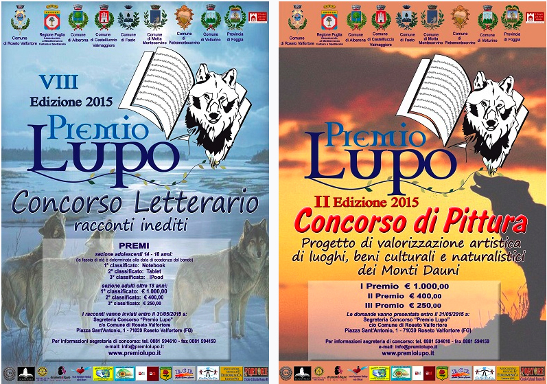 Oggi la Conferenza stampa per presentazione “PREMIO LUPO”