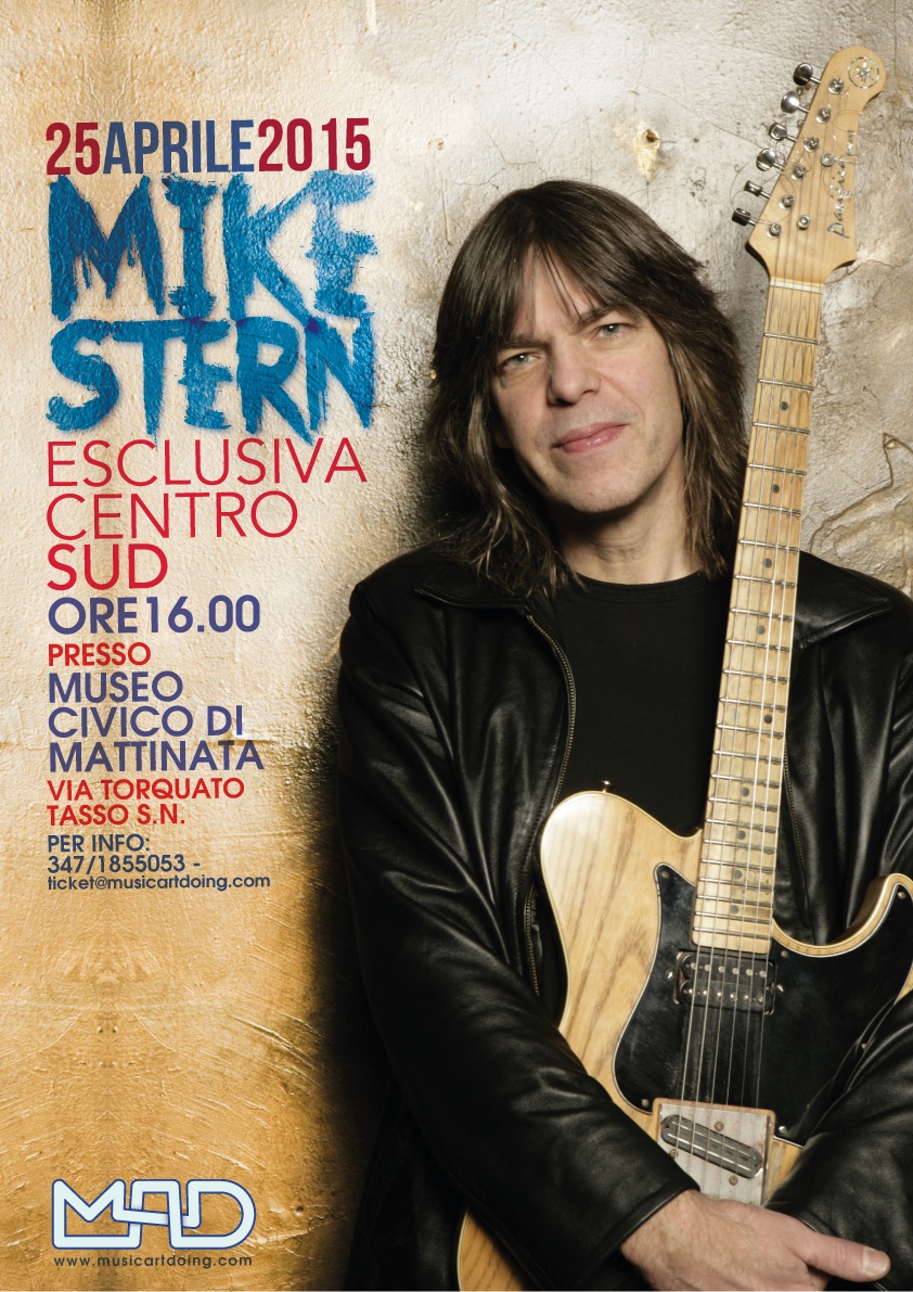 MIKE STERN, Sabato 25 Aprile il Mad ospita il grande chitarrista al Museo Civico