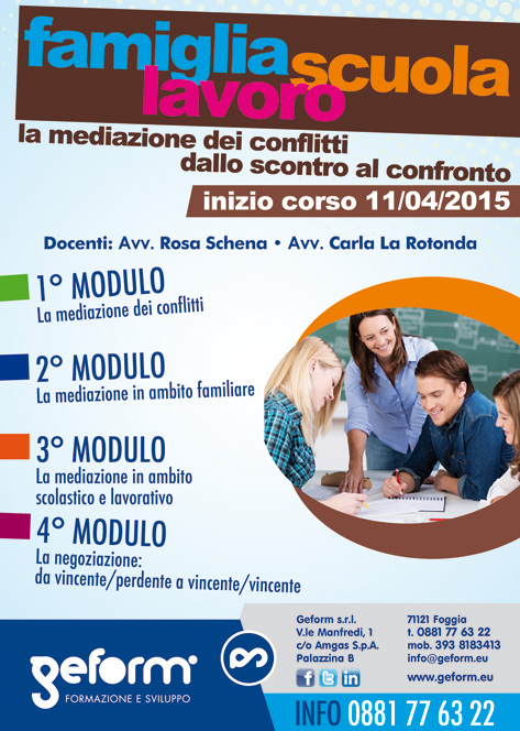 Famiglia, scuola, lavoro: un corso per imparare a difenderli – 11 Aprile a Foggia