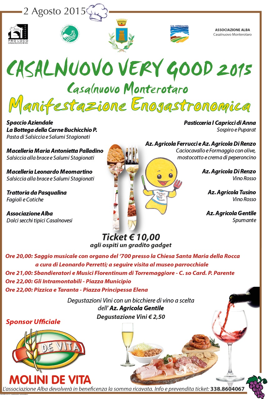 CASALNUOVO VERY GOOD 2015 – 2 Agosto