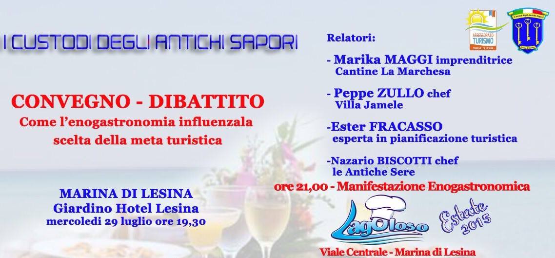 I SAPORI DELLA LAGUNA IN VERSIONE STREET FOOD  OGGI A MARINA DI LESINA TORNA LAGOLOSO ESTATE