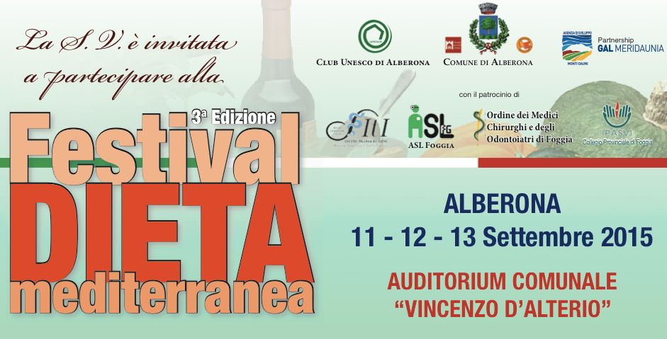 Alberona, oggi il via al Festival della Dieta Mediterranea