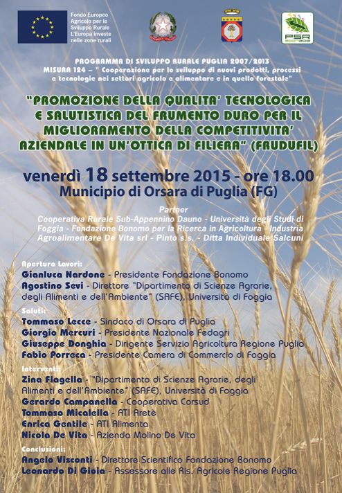 Orsara, il futuro dell’agroalimentare: tecnologia per la salute – 18 Settembre
