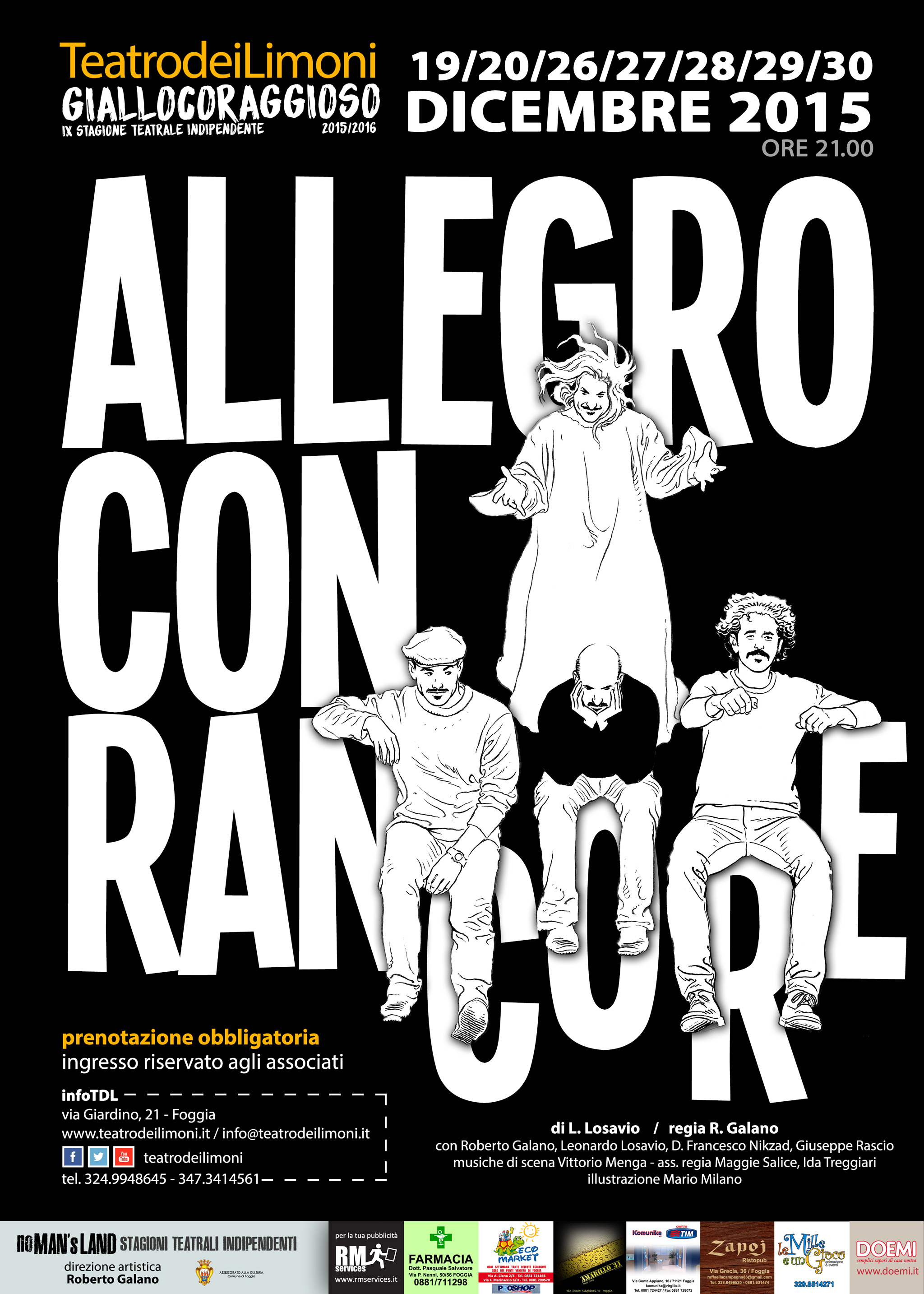 Teatro dei Limoni: Torna in scena “Allegro con rancore”