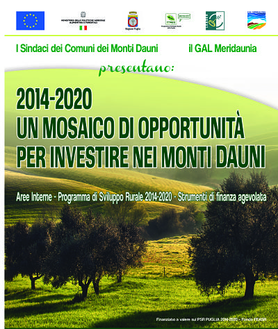 GAL Meridaunia – 2014-2020 Un mosaico di opportunità per investire nei Monti Dauni