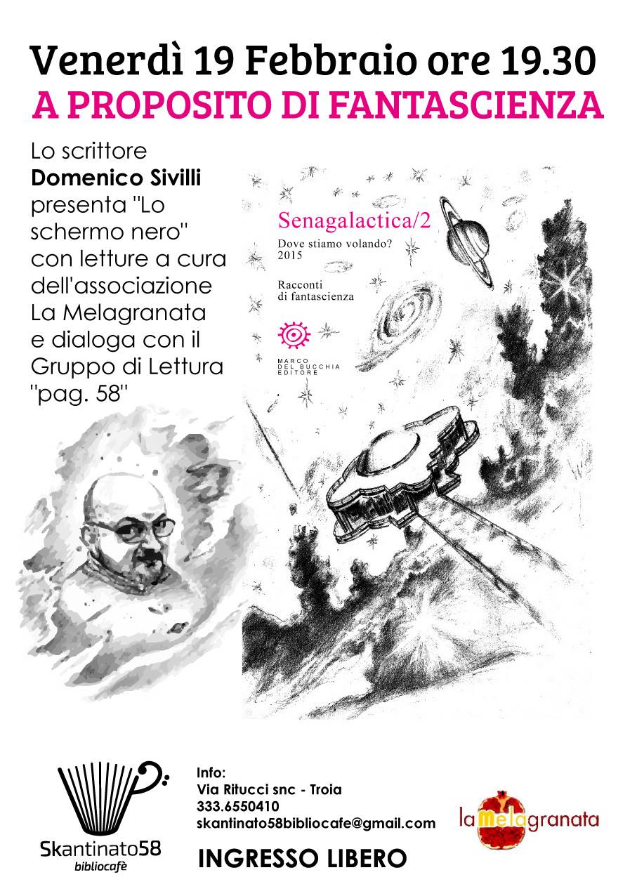“A proposito di Fantascienza”: domani a Troia un incontro con lo scrittore troiano Domenico Sivilli, vincitore del premio di narrativa fantascientifica “Senagalactica”