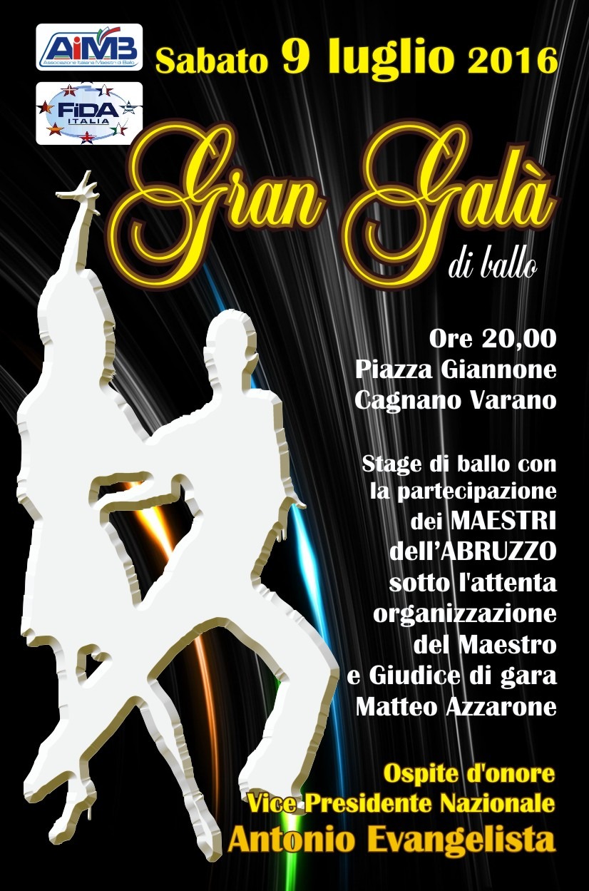 A Cagnano Varano il Gran Gala di Ballo con il Vice dell’Associazione Nazionale Maestri di Ballo