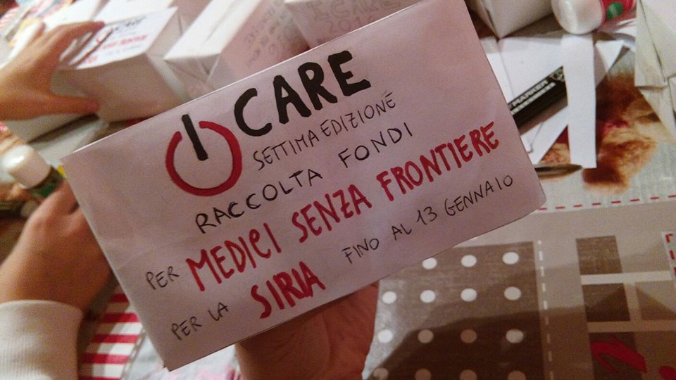 Troia:  Fino al 13 Gennaio attiva la raccolta fondi di “I CARE” destinata a Medici Senza Frontiere
