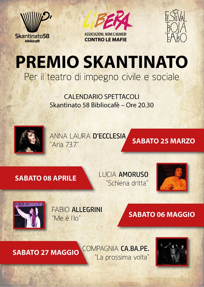 Troia, “Me è l’Io”_ Sabato 6 maggio il Terzo monologo in concorso per il Premio Skantinato.