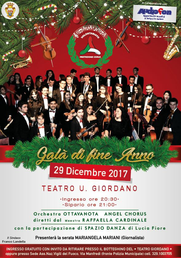 l Teatro Giordano galà di fine anno dell’Orchestra OttavaNota