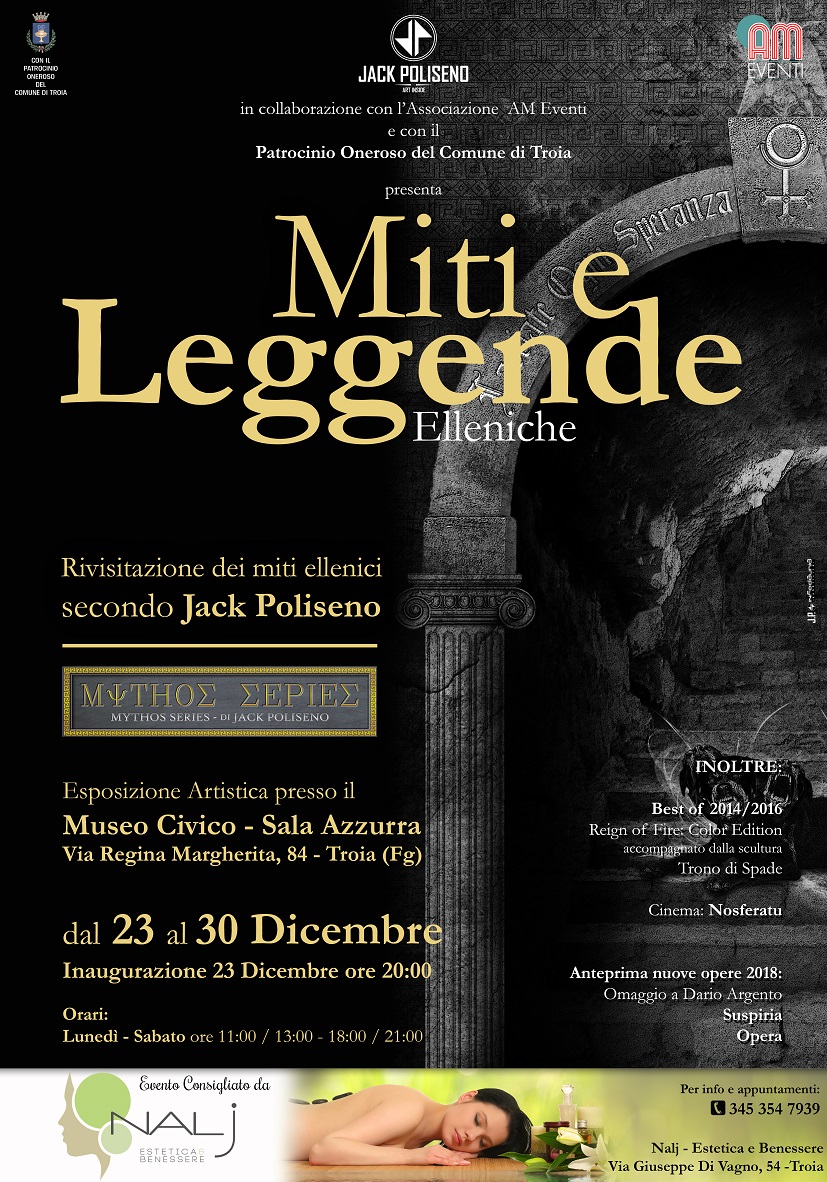 Esposizione artistica MITI E LEGGENDE a Troia