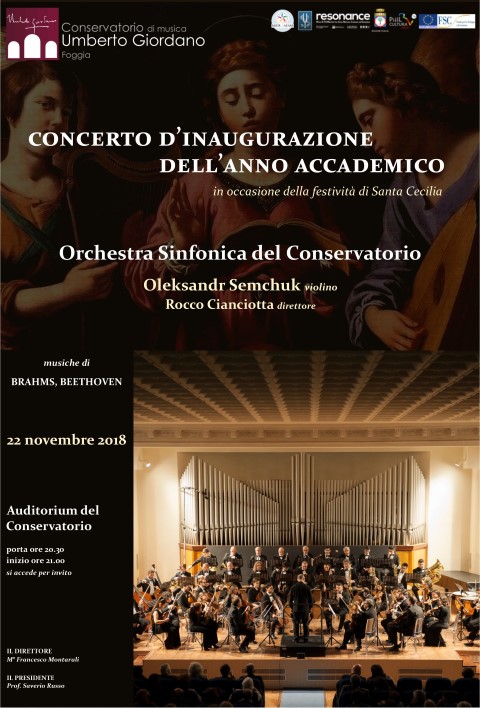 CONSERVATORIO GIORDANO: SI PARTE CON L’ORCHESTRA SINFONICA E IL VIOLINO DI SEMCHUK