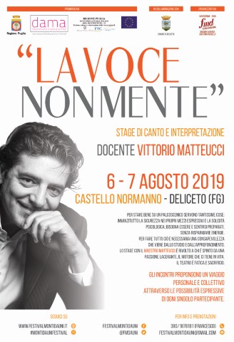 FESTIVAL DEI MONTI DAUNI: OSPITE D’ONORE VITTORIO MATTEUCCI